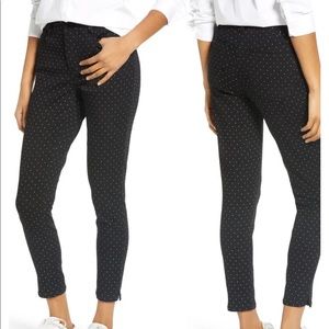 Ab-Solution High Waist Polka Dot Ankle Skinny Pant
